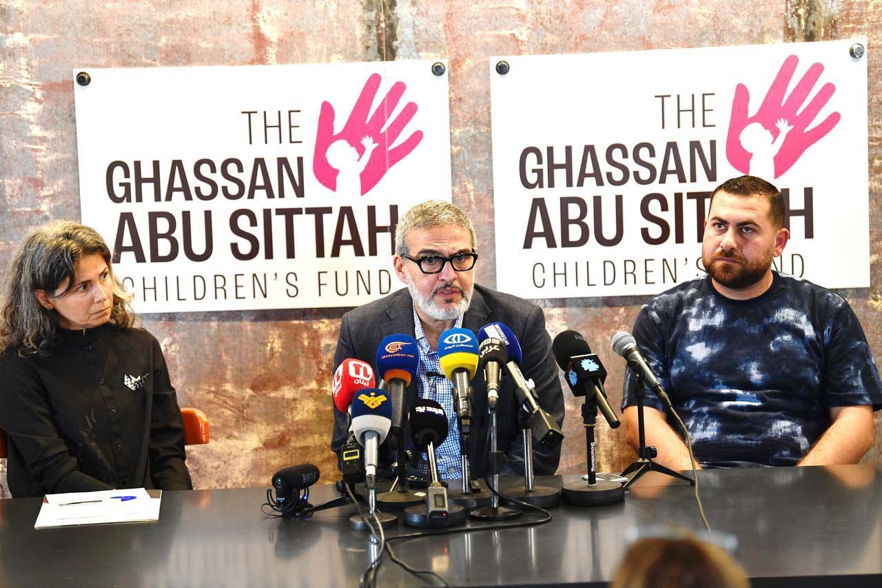 Ghassan Abu Sittah Children's Fund press conference 