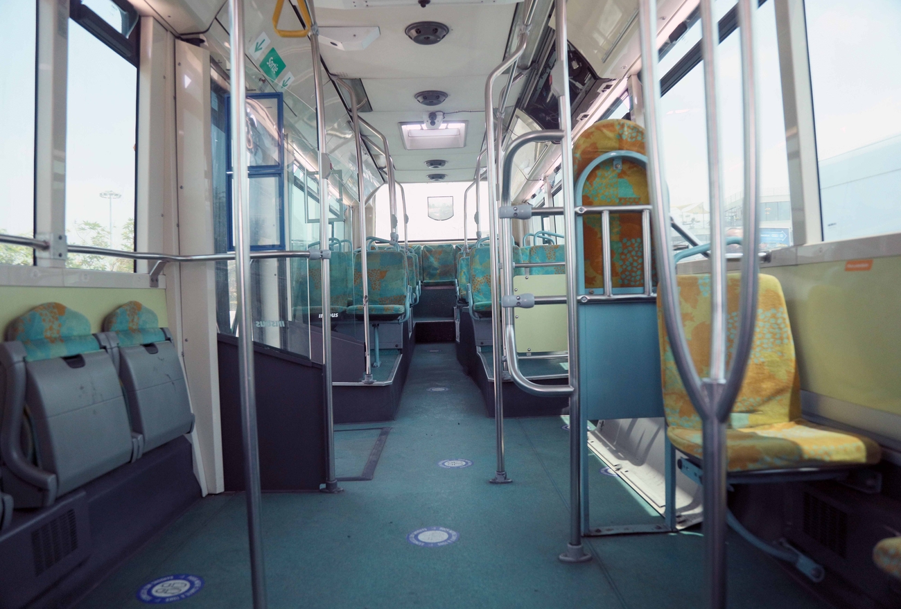 Interior of new bus