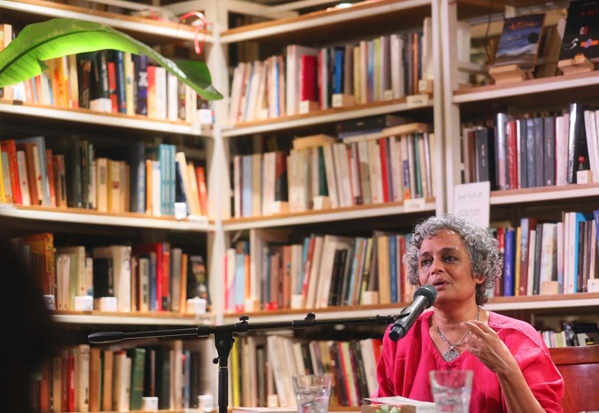 Arundhati Roy speaks in Beirut